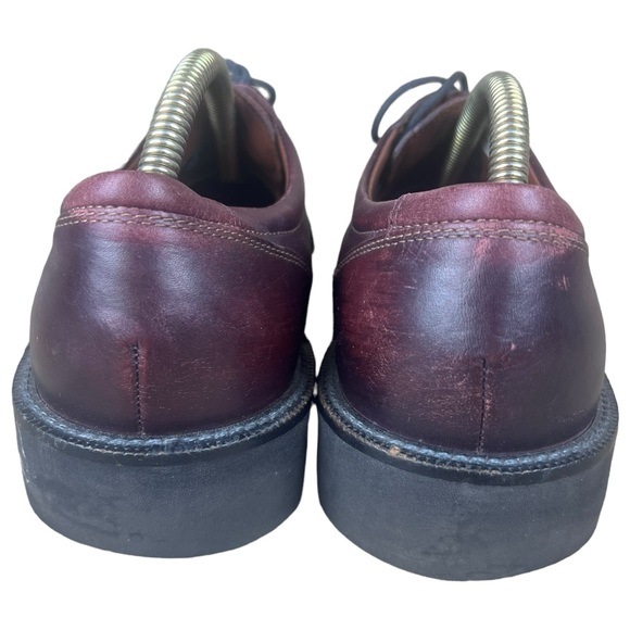 Ecco Maroon Leather Shock Point Lace Up Shoes Dress Shoes Eur 43 US Men’s 9-9.5 - Picture 5 of 10